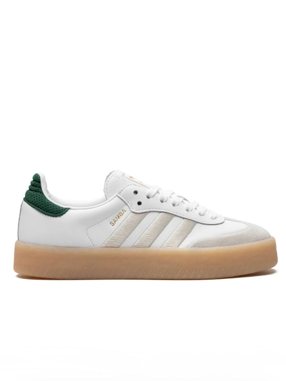 adidas Sambae W White Green Gum Platform Sneakers IF7162